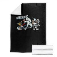 Greenland Not For Sale Throw Blanket Political Humor Gift