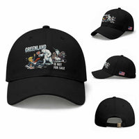 Greenland Not For Sale Baseball Cap Political Humor Gift