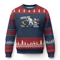 Greenland Not For Sale Ugly Christmas Sweater Political Humor Gift