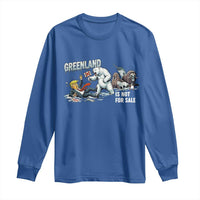 Greenland Not For Sale Long Sleeve Shirt Political Humor Gift
