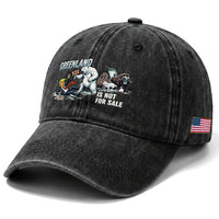 Greenland Not For Sale Washed Cotton Baseball Cap Political Humor Gift
