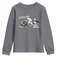 Greenland Not For Sale Youth Sweatshirt Political Humor Gift