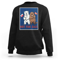 Funny Polar Bear And Beaver Political Protest Sweatshirt Not For Sale
