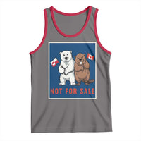 Funny Polar Bear And Beaver Political Protest Tank Top Not For Sale