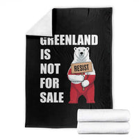 Greenland Not For Sale Throw Blanket Anti Authoritarian Political Gag Gift