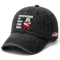 Greenland Not For Sale Washed Cotton Baseball Cap Anti Authoritarian Political Gag Gift