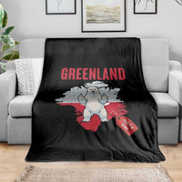 Greenland Is Not For Sale Throw Blanket Support Greenlander Gift