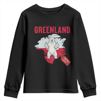 Greenland Is Not For Sale Youth Sweatshirt Support Greenlander Gift