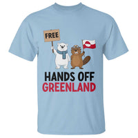 Funny Polar Bear Political Protest T Shirt Hands Off Greenland