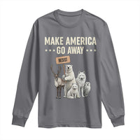 Make America Go Away Long Sleeve Shirt Greenland Support Gift