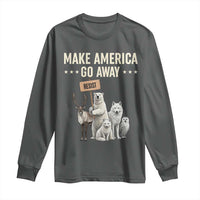 Make America Go Away Long Sleeve Shirt Greenland Support Gift