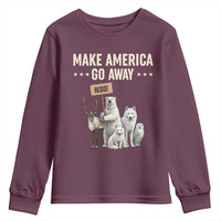 Make America Go Away Youth Sweatshirt Greenland Support Gift