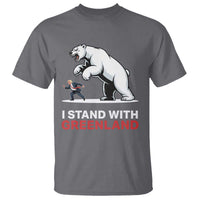 I Stand With Greenland T Shirt Anti Fascist Political Parody Gift