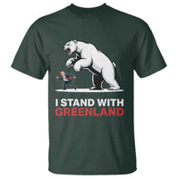 I Stand With Greenland T Shirt Anti Fascist Political Parody Gift