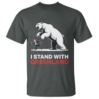 I Stand With Greenland T Shirt Anti Fascist Political Parody Gift