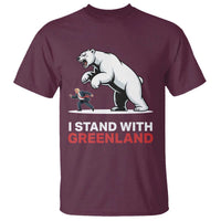 I Stand With Greenland T Shirt Anti Fascist Political Parody Gift