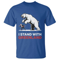 I Stand With Greenland T Shirt Anti Fascist Political Parody Gift