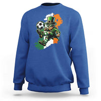 Funny Leprechaun Playing Soccer Sweatshirt St Patricks Day