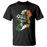 Funny Leprechaun Playing Soccer T Shirt St Patricks Day
