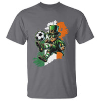 Funny Leprechaun Playing Soccer T Shirt St Patricks Day