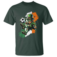 Funny Leprechaun Playing Soccer T Shirt St Patricks Day