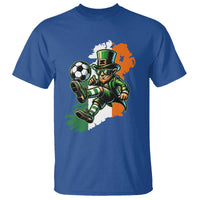 Funny Leprechaun Playing Soccer T Shirt St Patricks Day