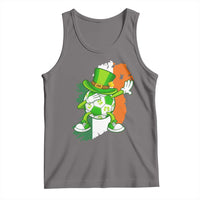 Funny Dabbing Soccer Ball Tank Top St Patricks Day