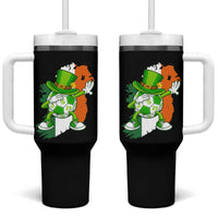 Funny Dabbing Soccer Ball Tumbler With Handle St Patricks Day