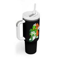 Funny Dabbing Soccer Ball Tumbler With Handle St Patricks Day