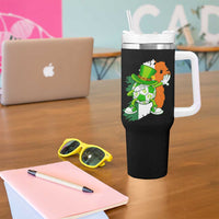 Funny Dabbing Soccer Ball Tumbler With Handle St Patricks Day