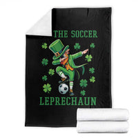 I Am The Soccer Leprechaun Throw Blanket Funny Irish Soccer