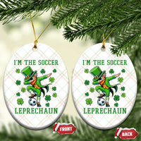I Am The Soccer Leprechaun Ceramic Ornament Funny Irish Soccer