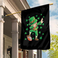 Dabbing Leprechaun Football St Patricks Day Boys Men Sports T-Shirt Garden Flag