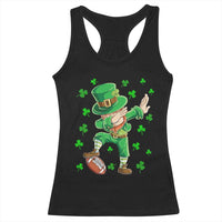 Dabbing Leprechaun Football St Patricks Day Boys Men Sports T-Shirt Racerback Tank Top