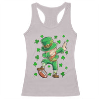 Dabbing Leprechaun Football St Patricks Day Boys Men Sports T-Shirt Racerback Tank Top