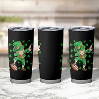 Dabbing Leprechaun Football St Patricks Day Boys Men Sports T-Shirt Tumbler Cup