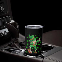 Dabbing Leprechaun Football St Patricks Day Boys Men Sports T-Shirt Tumbler Cup