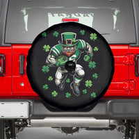 Leprechaun Football Dabbing Pose Spare Tire Cover Lucky Irish Gift