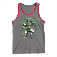 Leprechaun Football Dabbing Pose Tank Top Lucky Irish Gift