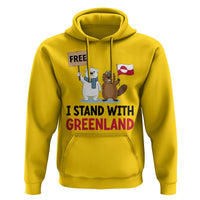 I Stand With Greenland Hoodie Anti Authoritarian Political Gag Gift