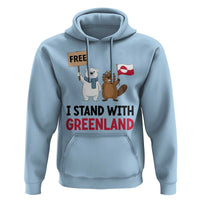 I Stand With Greenland Hoodie Anti Authoritarian Political Gag Gift