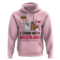 I Stand With Greenland Hoodie Anti Authoritarian Political Gag Gift