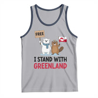 I Stand With Greenland Tank Top Anti Authoritarian Political Gag Gift