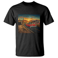 Route Highway 66 Raccoon T Shirt Americana Road Trip