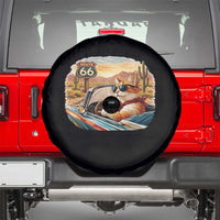 Route Highway 66 Cat Spare Tire Cover Americana Road Trip