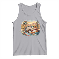 Route Highway 66 Cat Tank Top Americana Road Trip