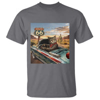 Funny Route Highway 66 Cat Lover T Shirt Mother Road Travel Gift