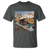 Funny Route Highway 66 Cat Lover T Shirt Mother Road Travel Gift