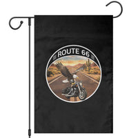 Route Highway 66 Motorcycle Eagle Garden Flag Americana Adventure