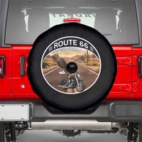 Route Highway 66 Motorcycle Eagle Spare Tire Cover Americana Adventure